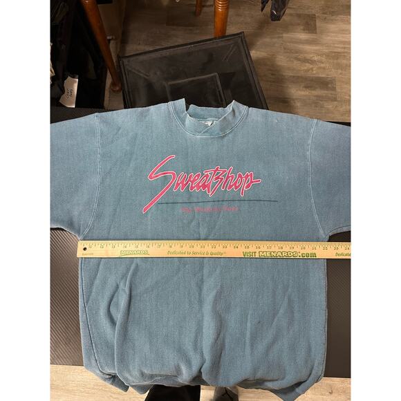 Vintage Galt Sand Retro Crewneck Sweatshirt Size Medium Workout 80s Gym Disco - Picture 4 of 10